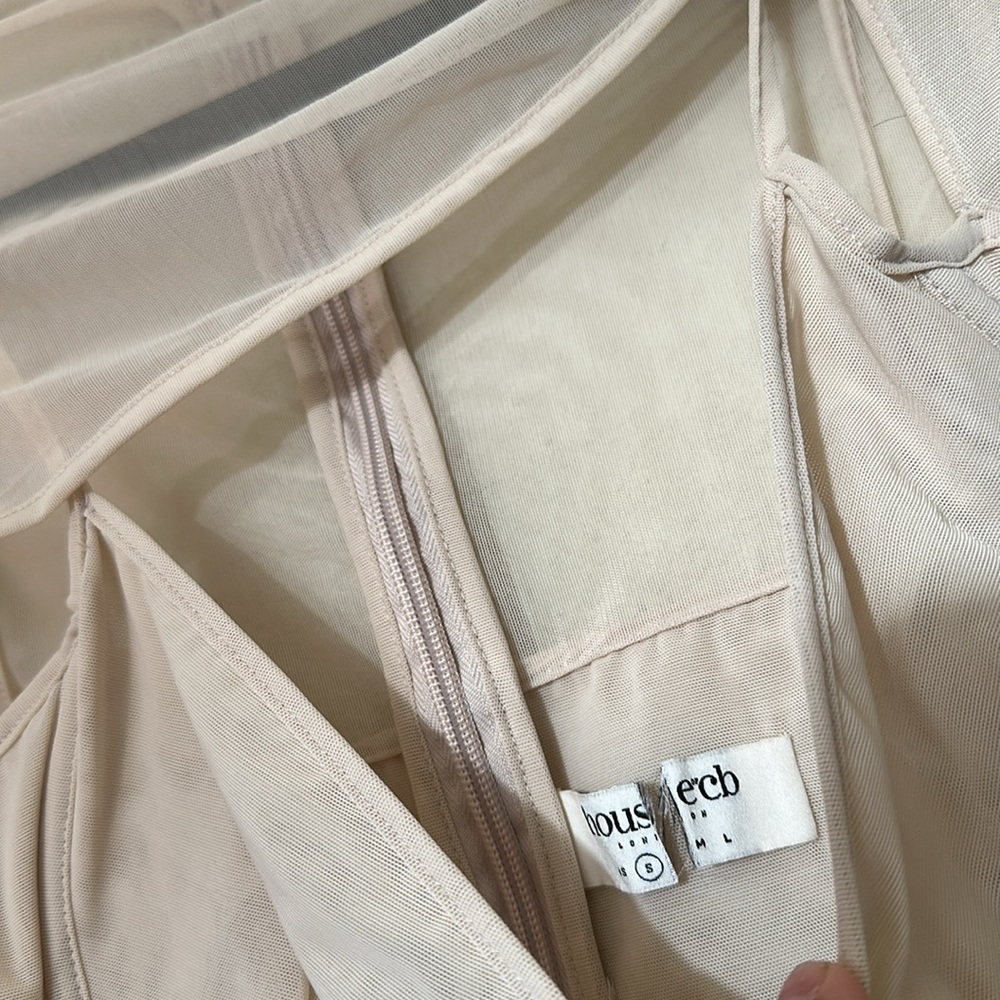 House of CB ‘Beatrice’ Beige Corset Midi Dress NWOT Size S‎ - Picture 14 of 14